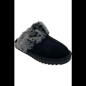 Ilse Jacobsen Faux Fur Slippers Black - Medium